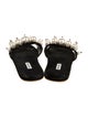 Miu Miu Velvet Beaded Accents Slides
