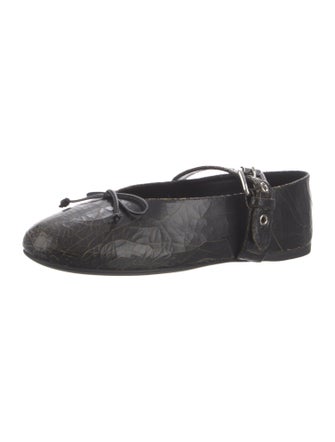 Miu Miu Leather Mary Jane Flats