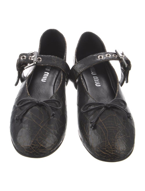 Miu Miu Leather Mary Jane Flats