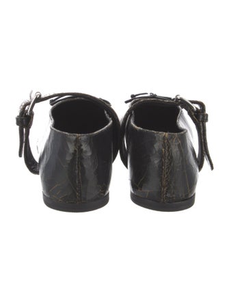 Miu Miu Leather Mary Jane Flats