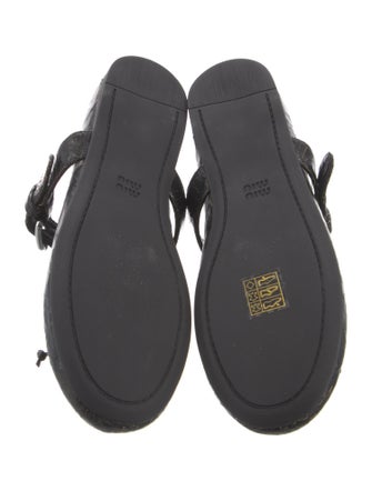 Miu Miu Leather Mary Jane Flats