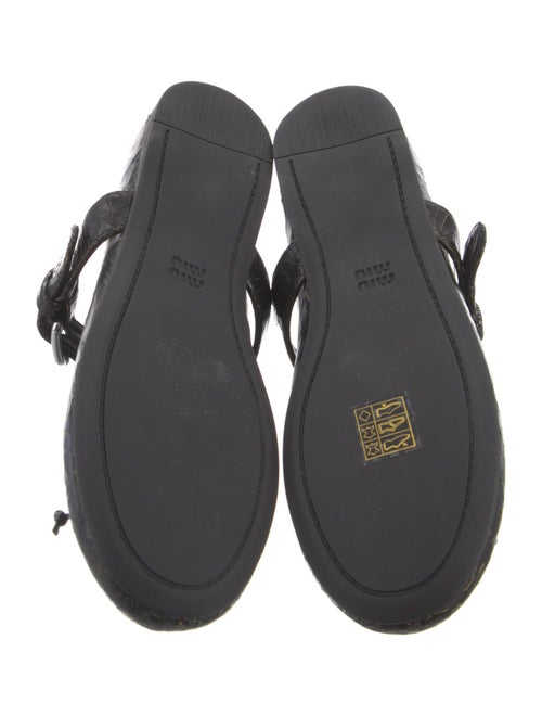 Miu Miu Leather Mary Jane Flats