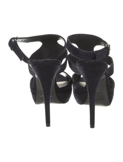 Miu Miu Suede Animal Print T-Strap Pumps