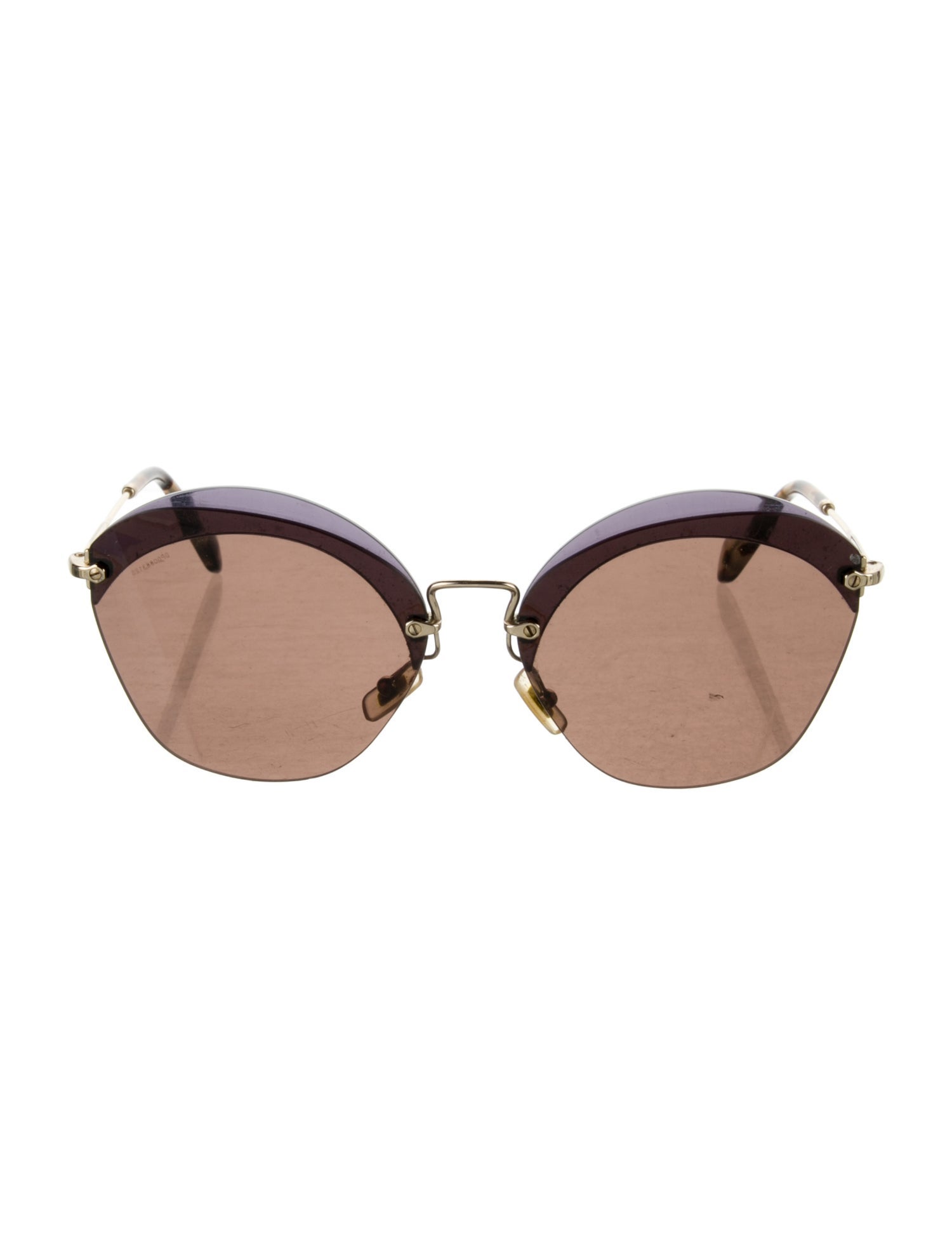 Miu Miu Cat-Eye Mirrored Sunglasses