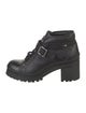 Miu Miu Leather Combat Boots
