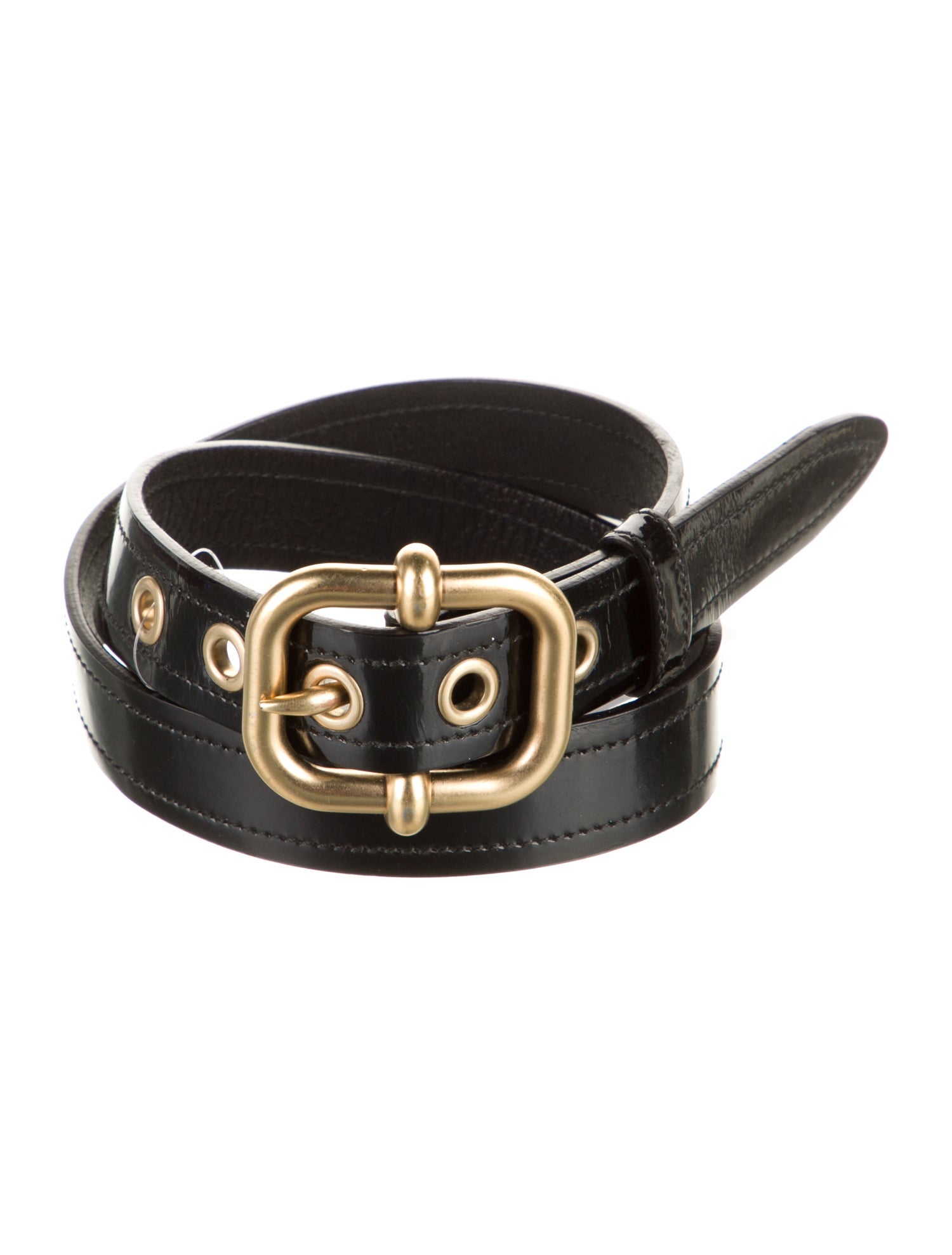 Miu Miu Skinny Leather Belt