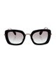 Miu Miu Square Gradient Sunglasses