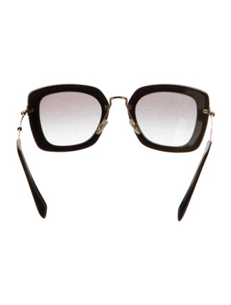 Miu Miu Square Gradient Sunglasses