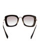 Miu Miu Square Gradient Sunglasses