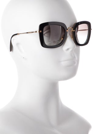 Miu Miu Square Gradient Sunglasses