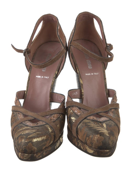 Miu Miu Printed D'Orsay Pumps