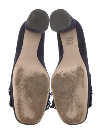 Miu Miu Suede Chain-Link Accents Pumps