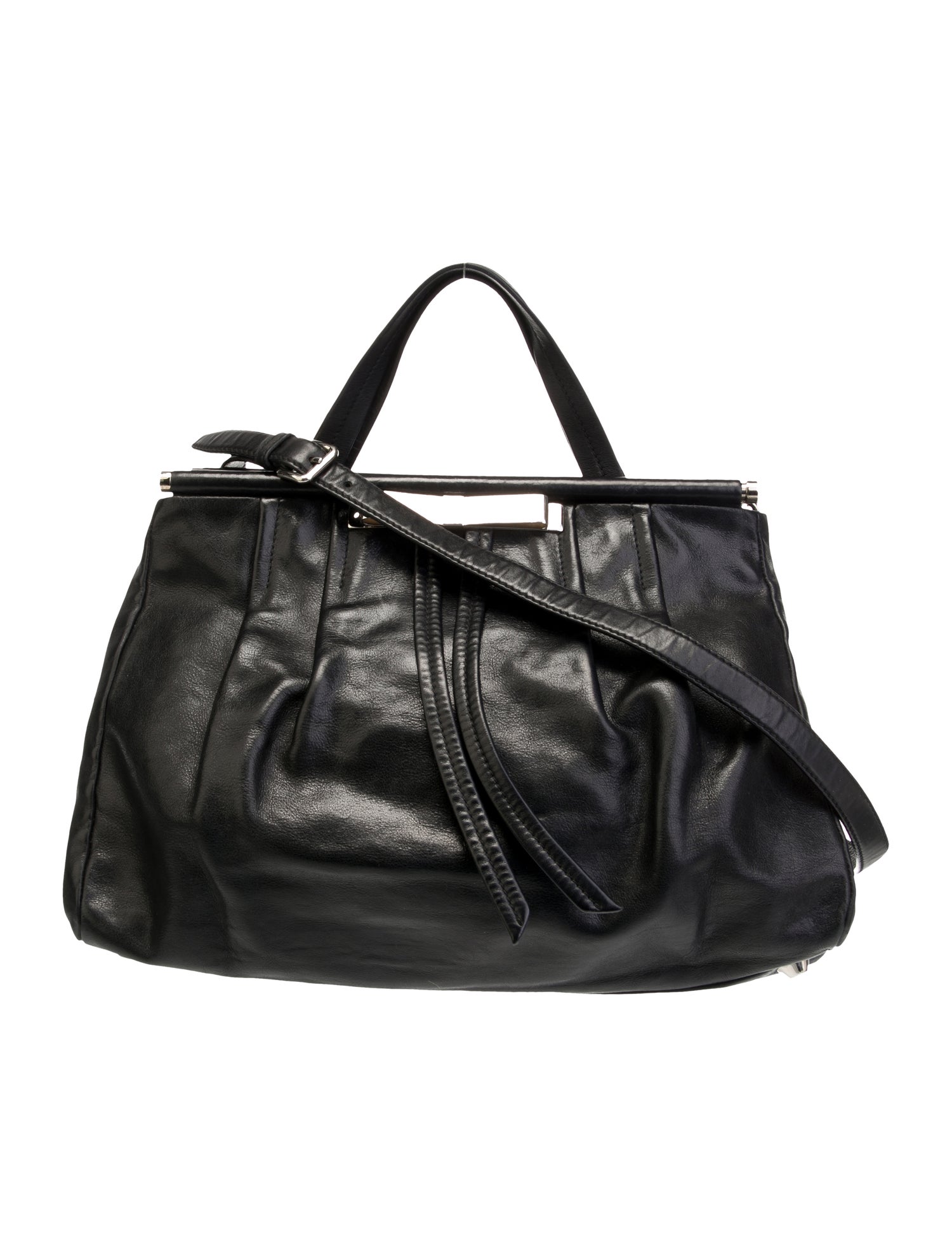 Miu Miu Leather Top Handle Bag
