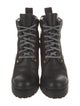 Miu Miu Leather Combat Boots