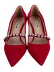Miu Miu Suede Crystal Embellishments Pumps