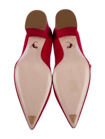 Miu Miu Suede Crystal Embellishments Pumps