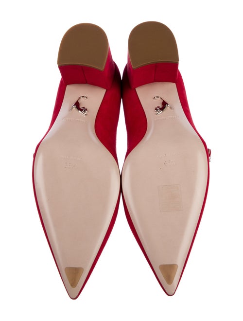 Miu Miu Suede Crystal Embellishments Pumps