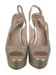 Miu Miu Glitter Slingback Sandals