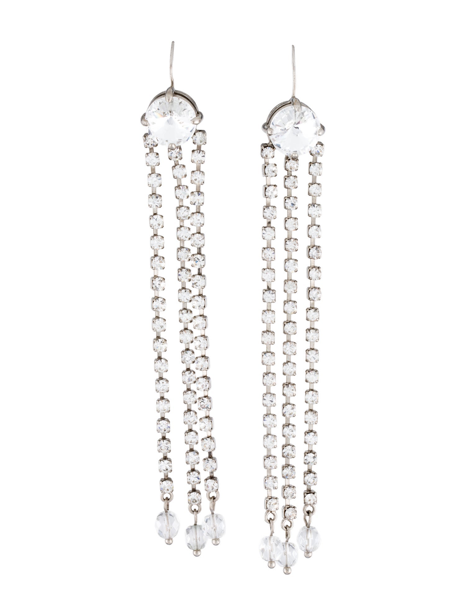 Miu Miu Crystal Drop Earrings