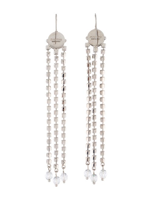 Miu Miu Crystal Drop Earrings