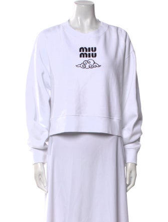 Miu Miu 2024 Graphic Print Sweatshirt