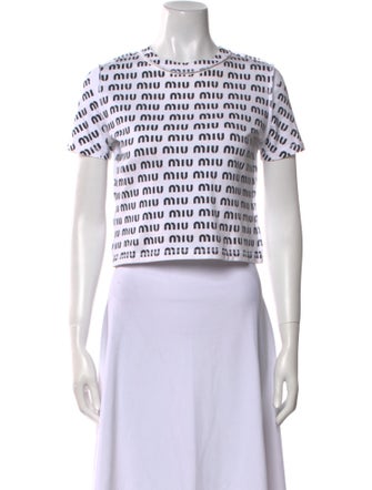 Miu Miu 2023 Printed Crop Top