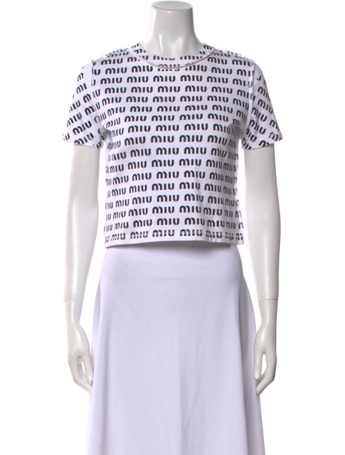 Miu Miu 2023 Printed Crop Top