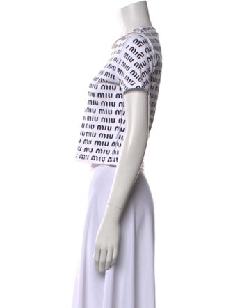 Miu Miu 2023 Printed Crop Top