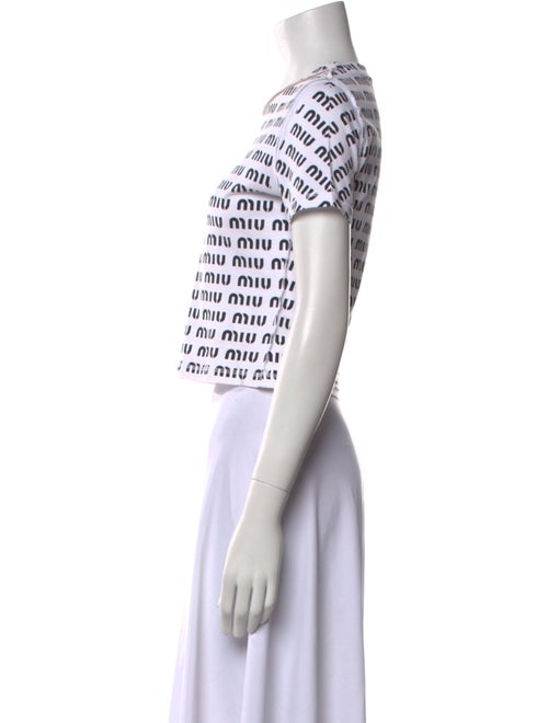 Miu Miu 2023 Printed Crop Top