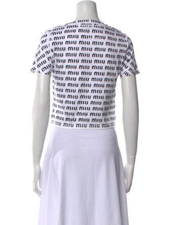 Miu Miu 2023 Printed Crop Top