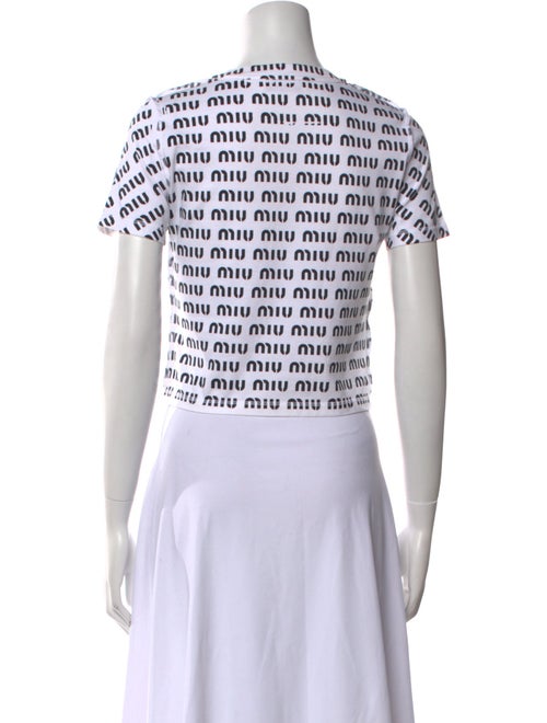 Miu Miu 2023 Printed Crop Top