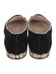 Miu Miu Velvet Crystal Embellishments Loafers