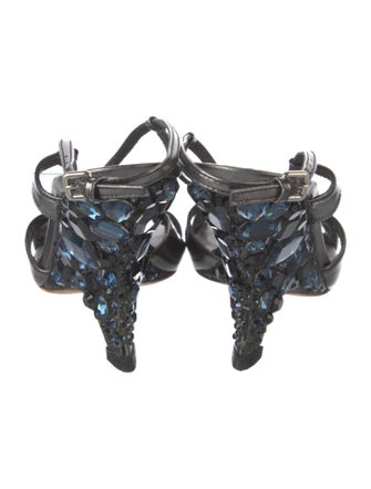 Miu Miu Leather Slingback Sandals