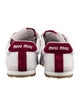 Miu Miu Leather Colorblock Pattern Sneakers