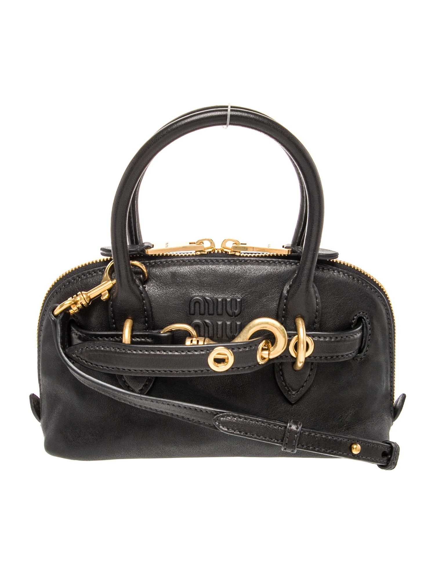 Miu Miu Leather Top Handle Bag