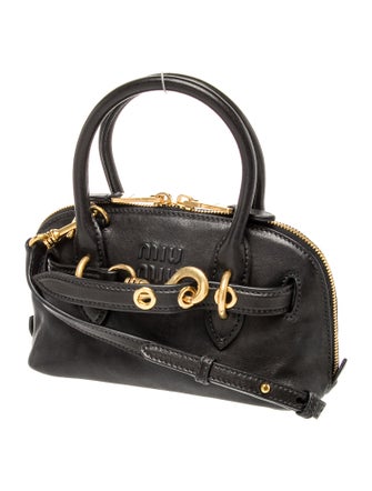 Miu Miu Leather Top Handle Bag