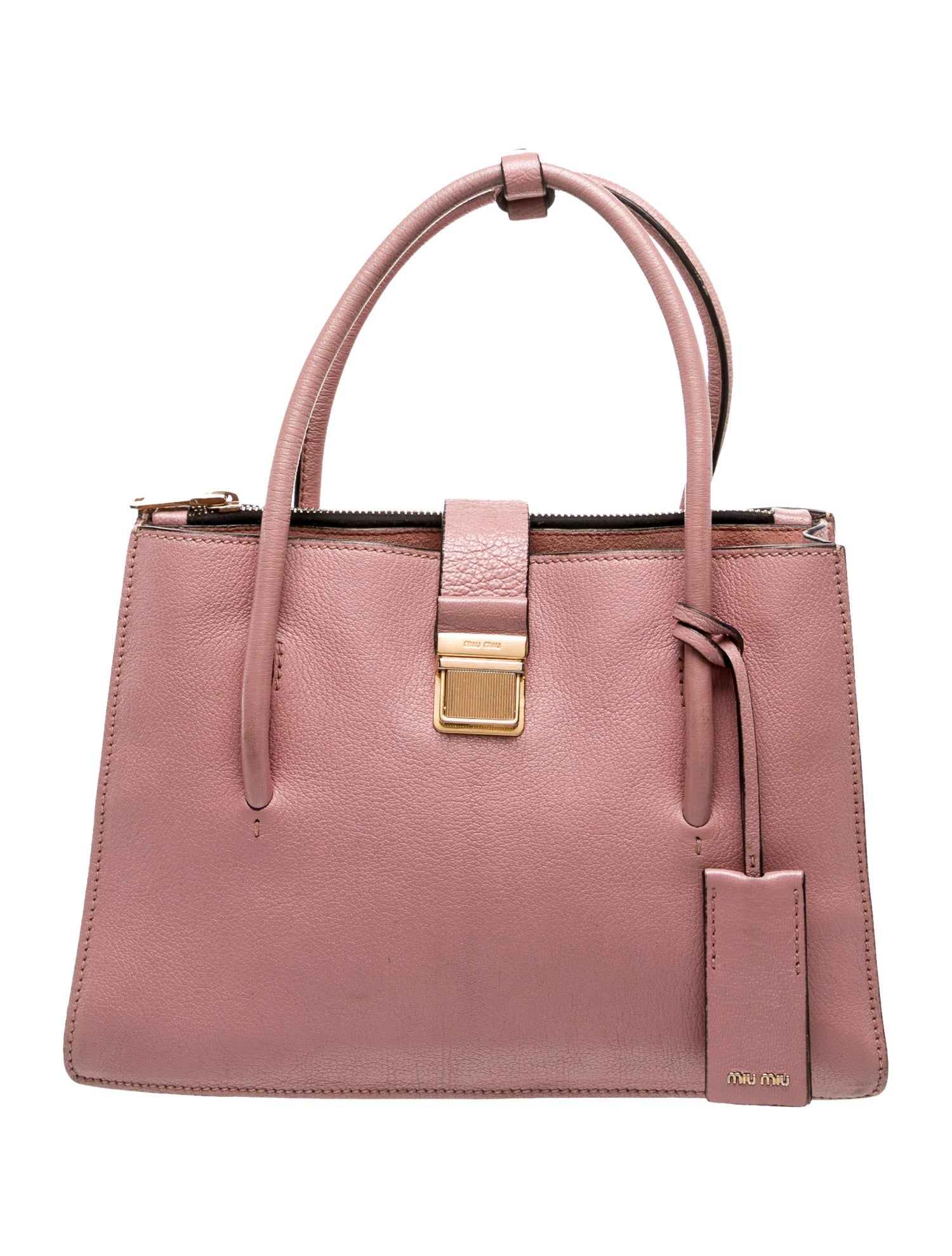 Miu Miu Leather Top Handle Bag