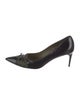 Miu Miu Patent Leather Bow Accents Pumps