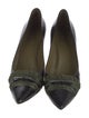 Miu Miu Patent Leather Bow Accents Pumps