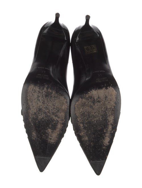 Miu Miu Patent Leather Bow Accents Pumps