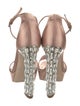 Miu Miu Satin Crystal Embellishments Sandals