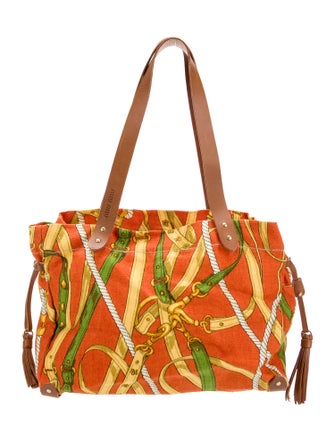 Miu Miu Canvas Shoulder Bag