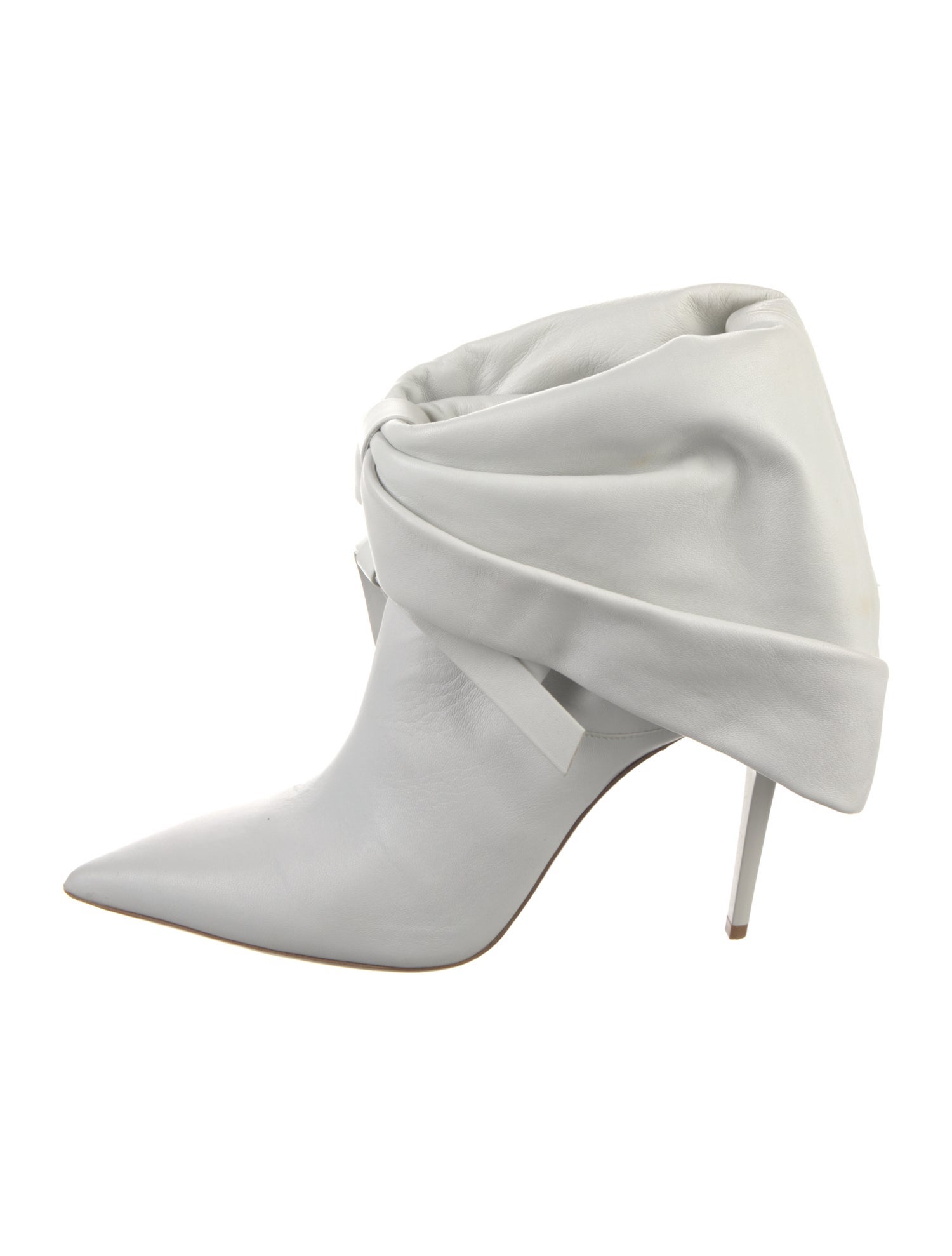 Miu Miu Leather Bow Accents Boots