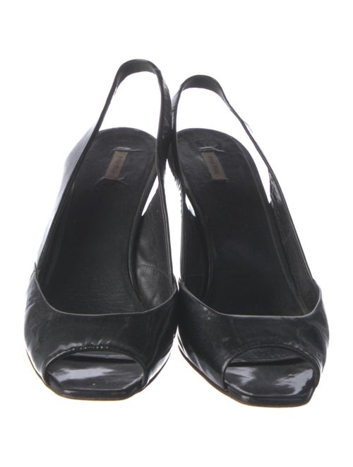 Miu Miu Patent Leather Slingback Sandals