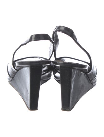 Miu Miu Patent Leather Slingback Sandals