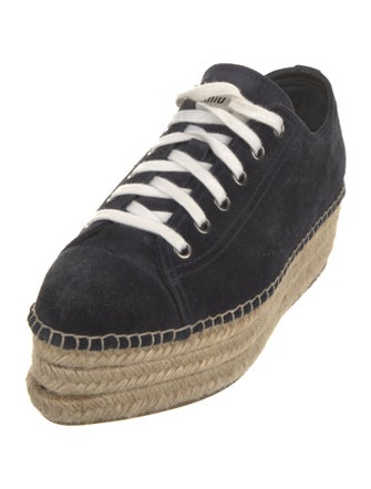 Miu Miu Suede Espadrille Sneakers