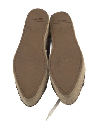 Miu Miu Suede Espadrille Sneakers