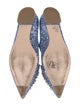 Miu Miu Glitter Crystal Embellishments Mary Jane Flats