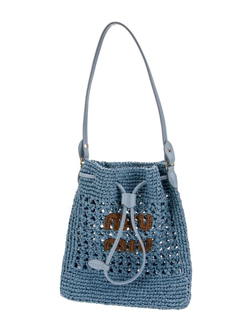 Miu Miu Raffia Evening Bag