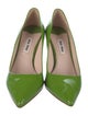 Miu Miu Patent Leather Glitter Accents Pumps